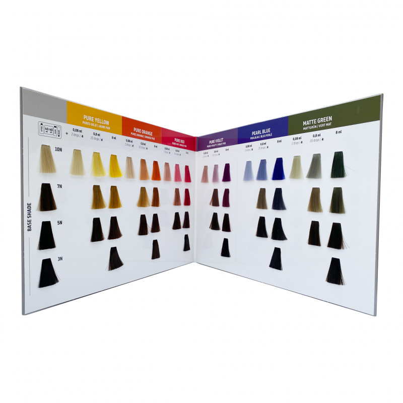 goldwell pure pigments color card