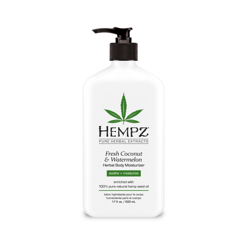hempz fresh coconut & watermelon herbal body moisturizer 17oz