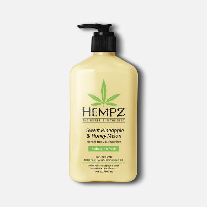 hempz sweet pineapple & honey melon herbal body moisturizer 17oz