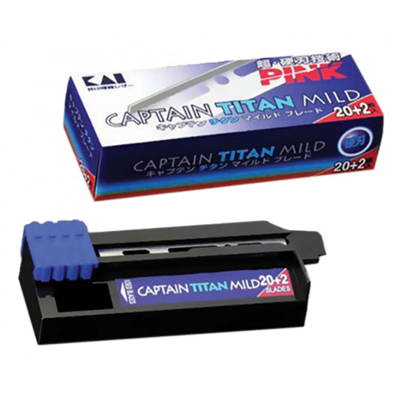 kasho captain titan mild refill blades (20)