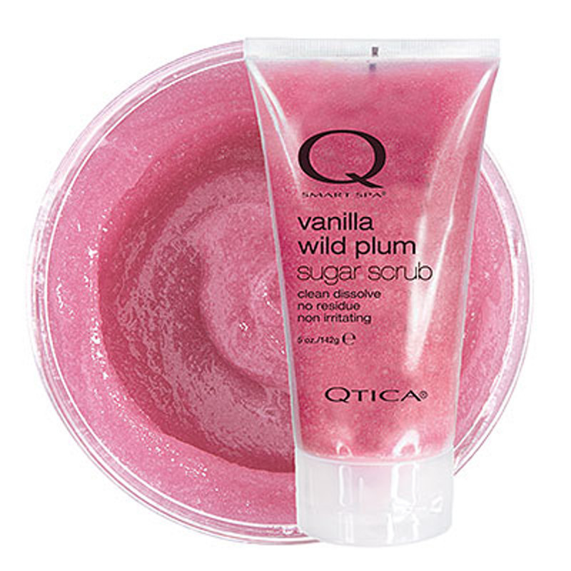 qtica smart spa vanilla wild plum sugar scrub 7oz