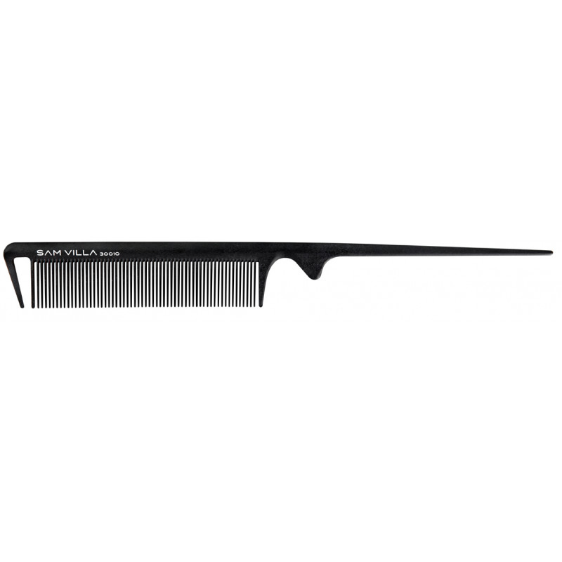 sam villa signature series tail comb black #30010