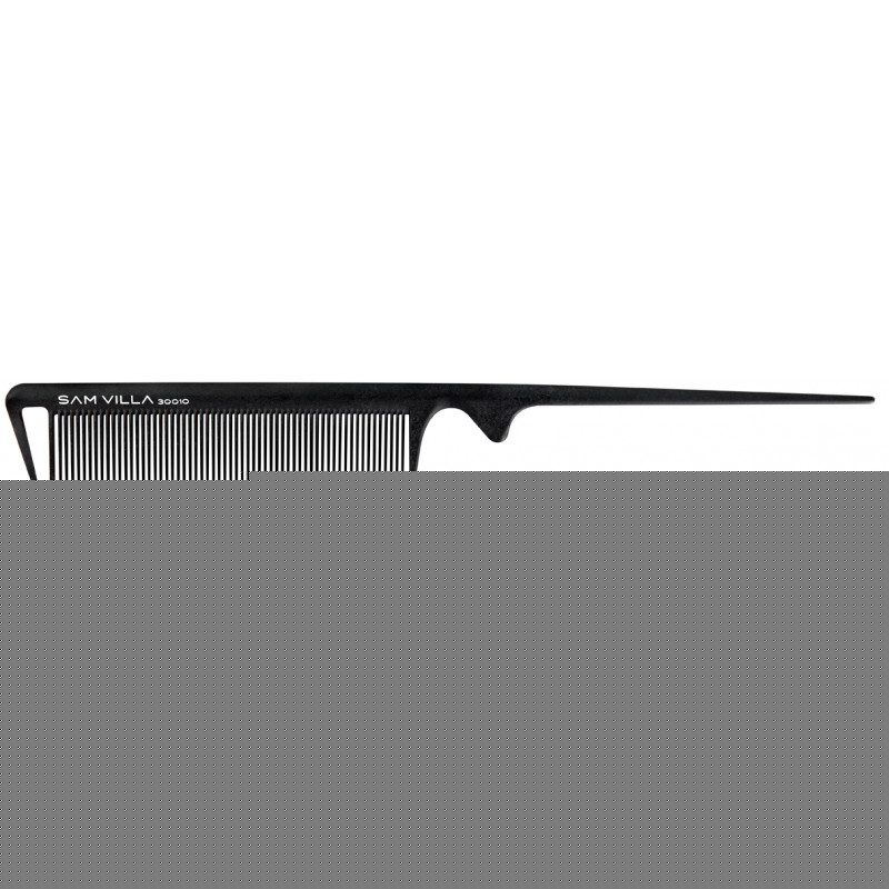 sam villa signature series tail comb black #30010
