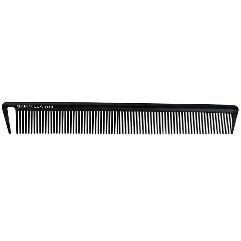 sam villa signature series long cutting comb black #30013