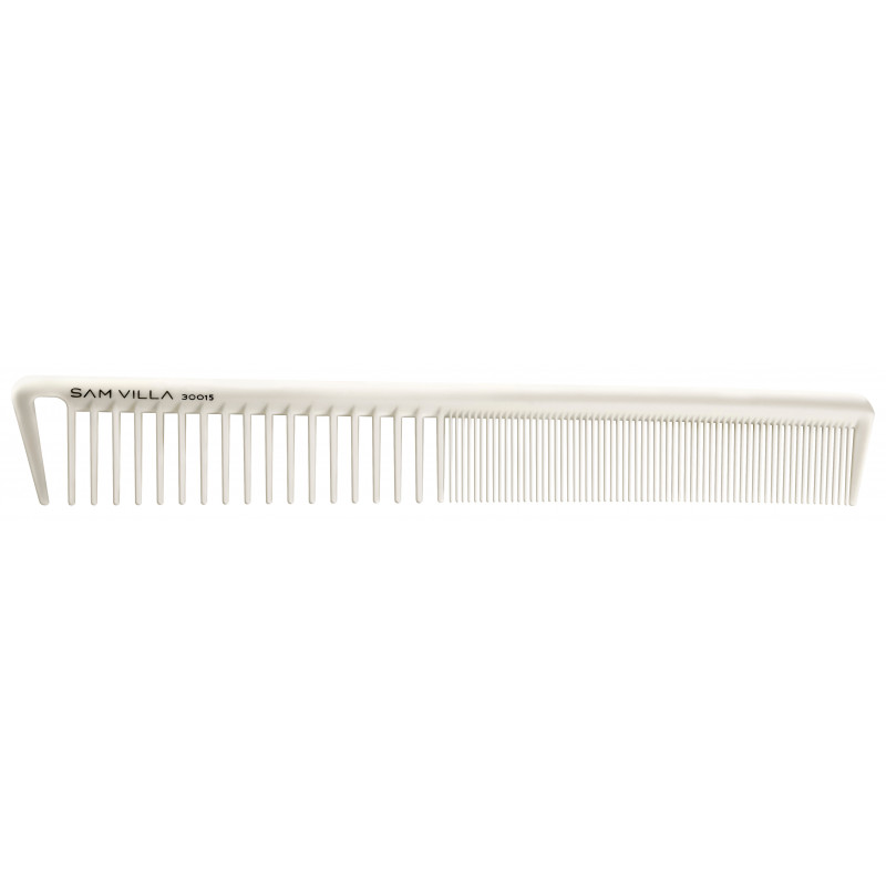 sam villa signature series short cutting comb ivory #30015