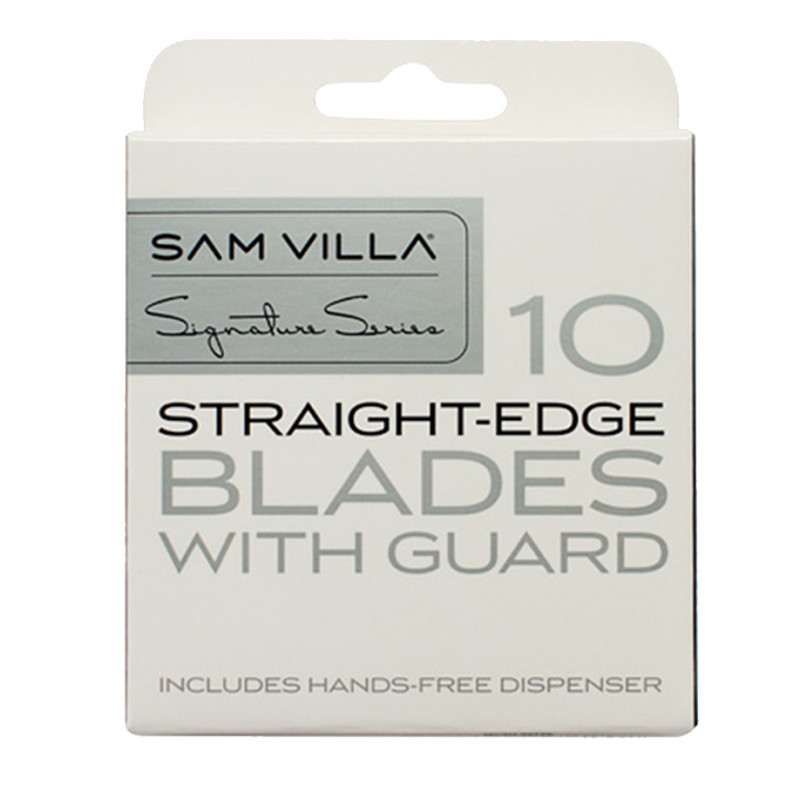 sam villa straight razor blades (10 pack refill) #20120