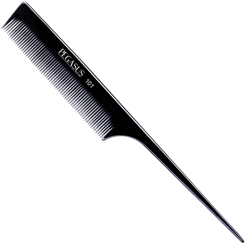 pegasus hard rubber pin tail comb # peg101c