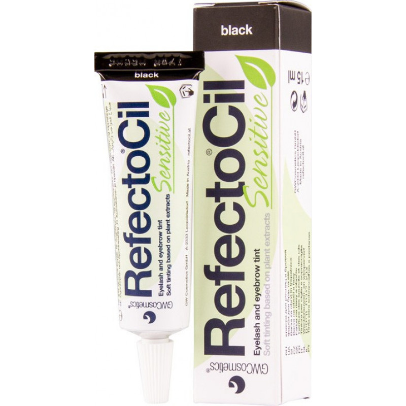 refectocil sensitive black tint 15ml