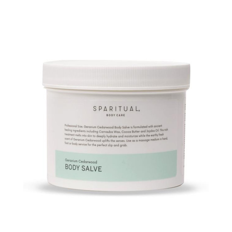 sparitual geranium cedarwood body salve 26.5oz