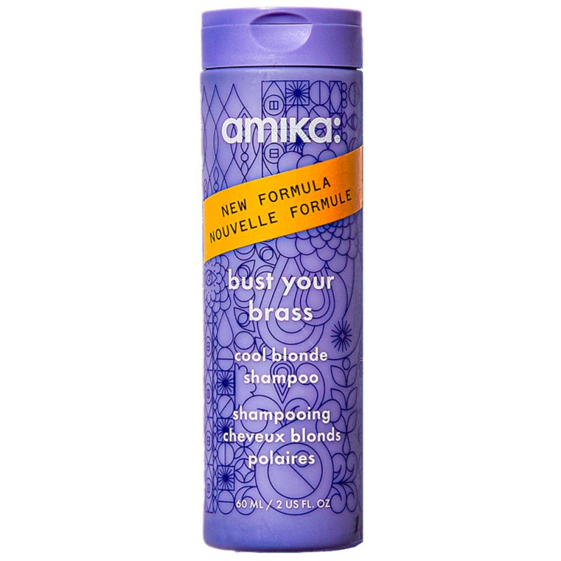 amika: bust your brass cool blonde repair shampoo 60ml