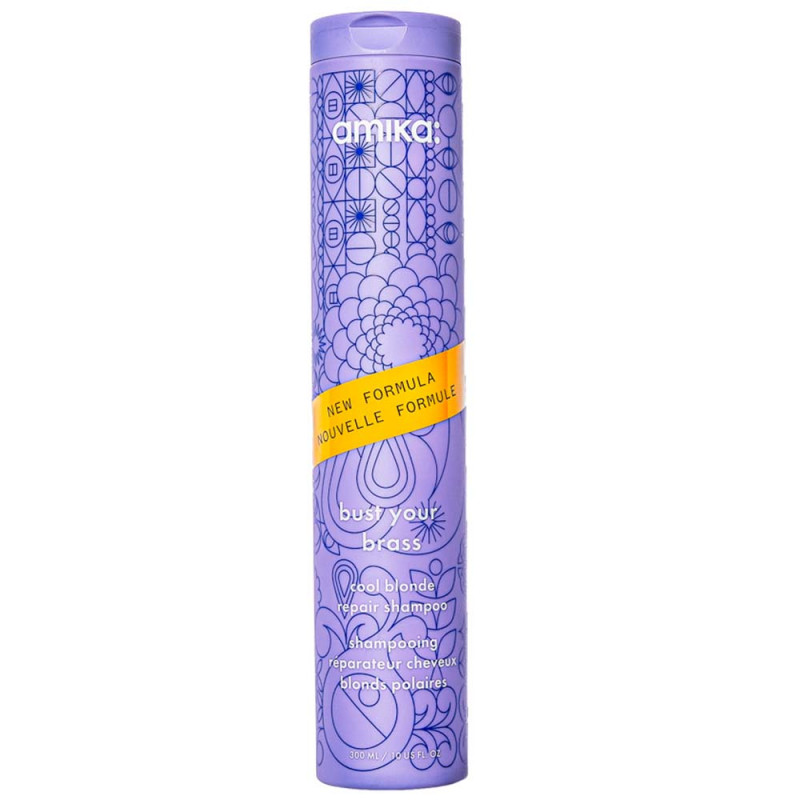 amika: bust your brass cool blonde repair shampoo 300ml