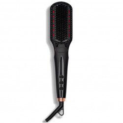 amika: polished perfection straightening brush 2.0 black