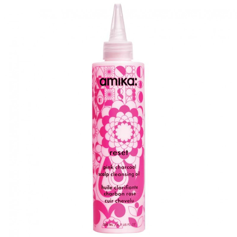 amika: reset pink charcoal scalp cleansing oil 200ml