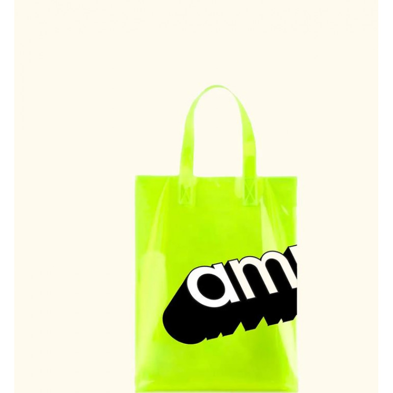 amika: pvc tote bag clear green