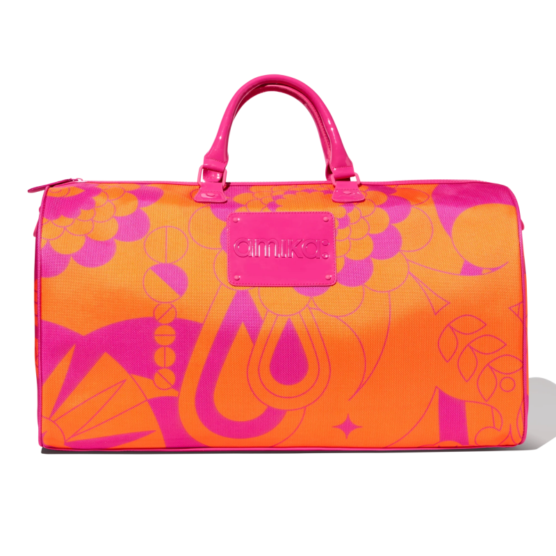 amika: signature duffle bag signature print