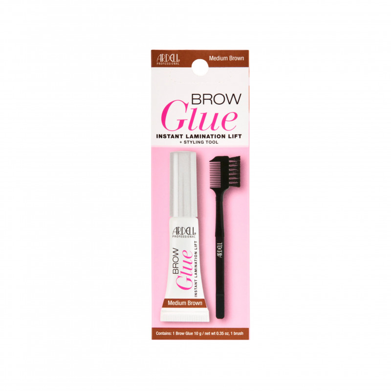 ardell brow glue medium brown .35oz