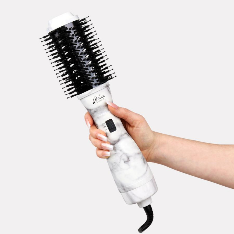 aria compact barrel marble blowdry brush