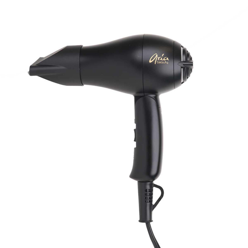 aria mini blow dryer black
