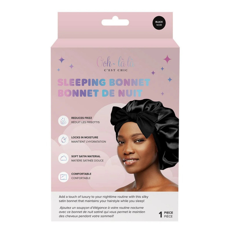 aria black sleeping bonnet 1pc