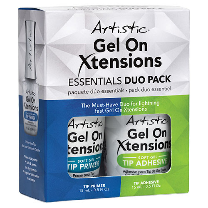 artistic gel on xtension essentials duo 15ml