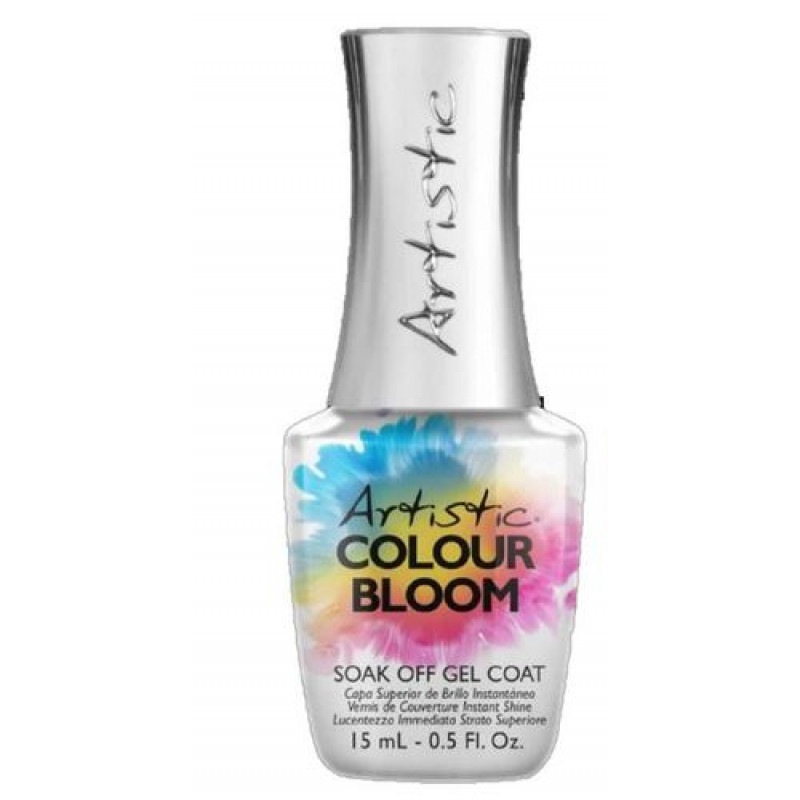 artistic colour bloom soak off gel coat .5oz