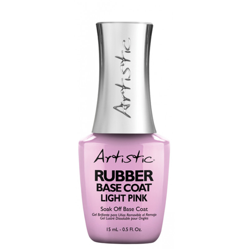artistic rubber base coat pink .5oz