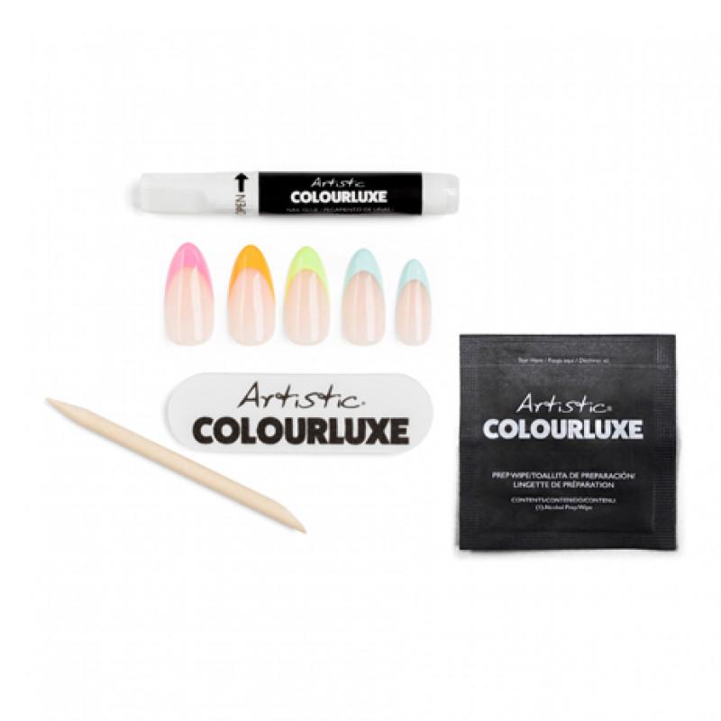 artistic colourluxe press-on tips haute french