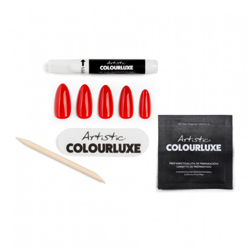 artistic colourluxe press-on tips reddy or not
