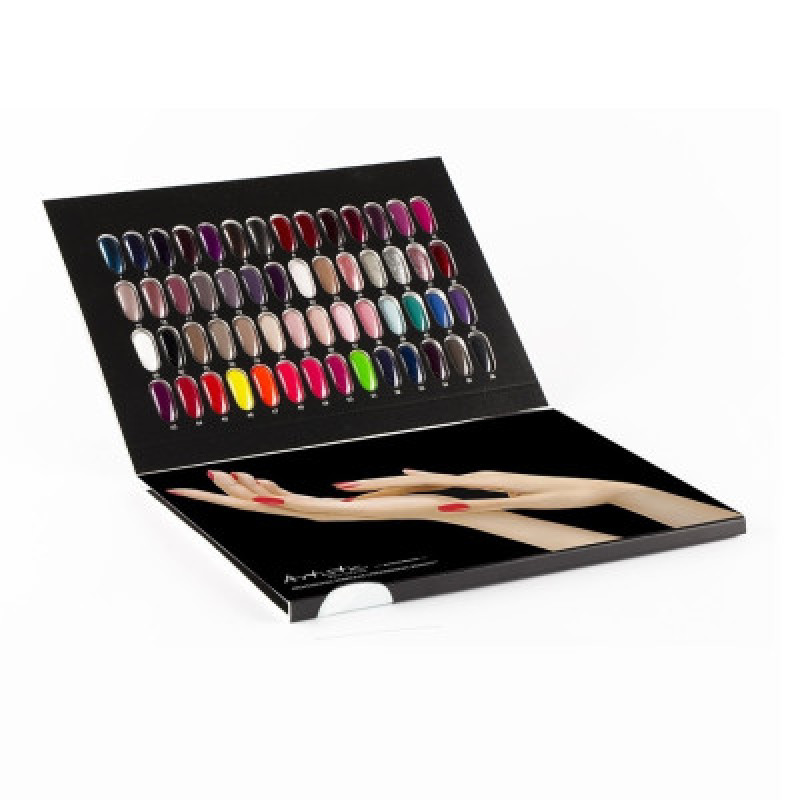 artistic colour palette painted