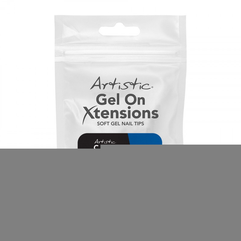 artistic  gel on xtensions short round #6 50ct