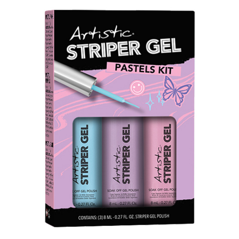artistic striper gel kit pastels 
