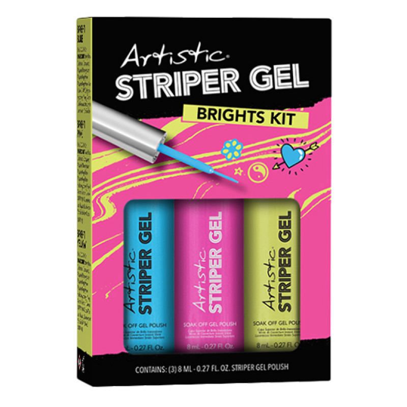 artistic striper gel kit brights