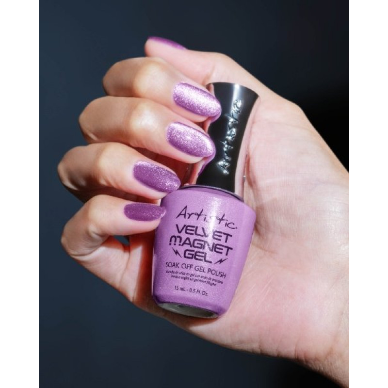 artistic velvet magnet gel purple .5oz