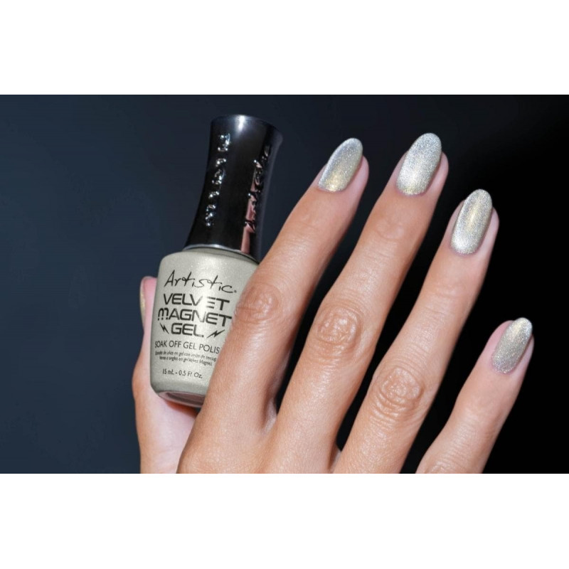 artistic velvet magnet gel silver .5oz