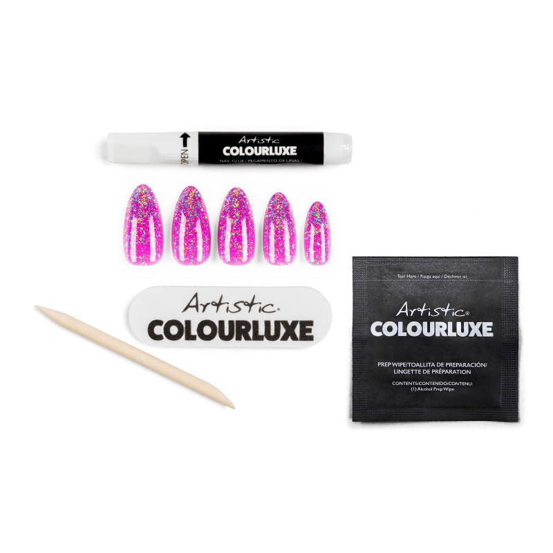artistic colourluxe press-on tips berry burst
