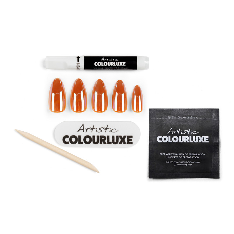 artistic colourluxe press-on tips mocha mirror