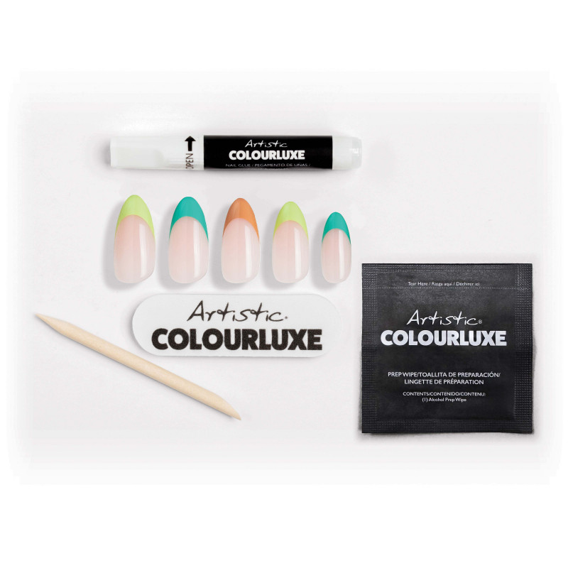 artistic colourluxe press-on tips falling for paris