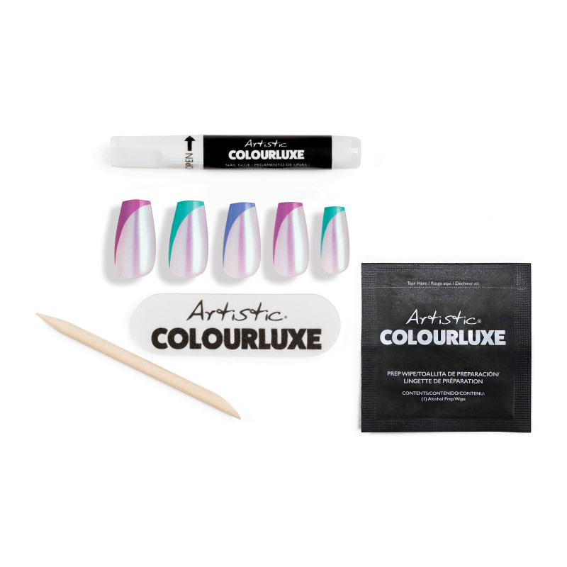 artistic colourluxe press-on tips give me cyberspace