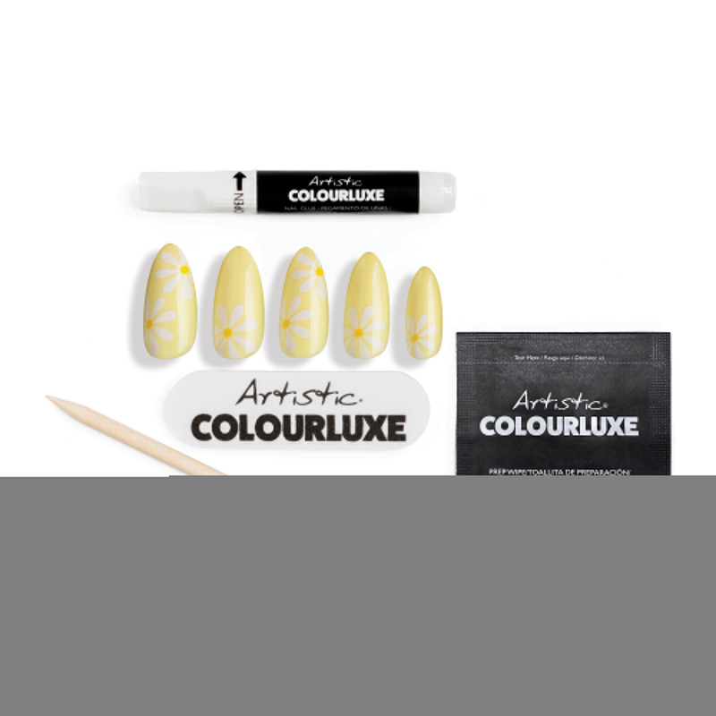 artistic colourluxe press-on tips mellow yellow