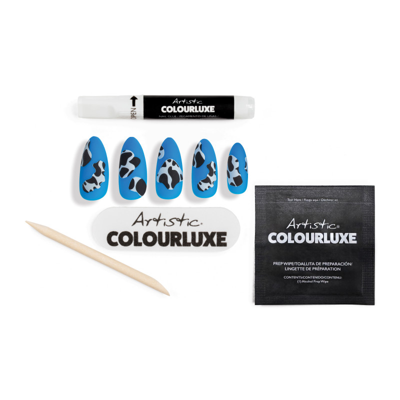 artistic colourluxe press-on tips peek a moo
