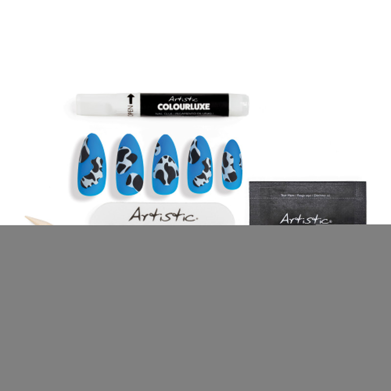 artistic colourluxe press-on tips peek a moo