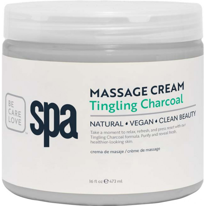 bcl spa tingling charcoal massage cream 16oz