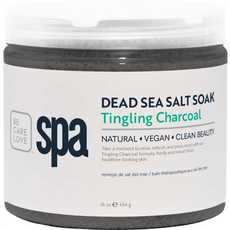 bcl spa tingling charcoal salt soak 16oz