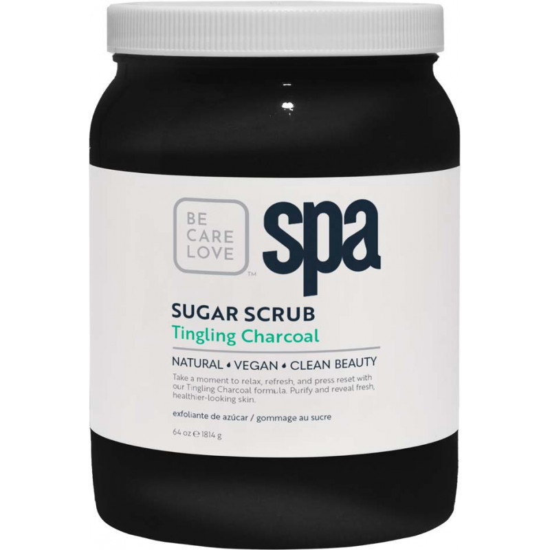 bcl spa tingling charcoal sugar scrub 64oz