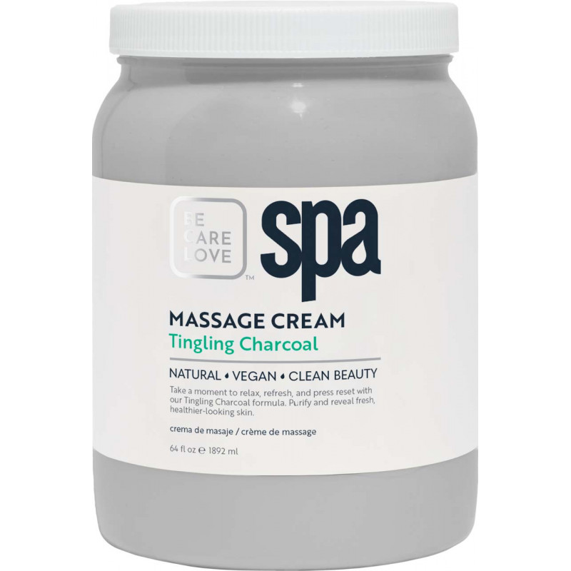 bcl spa tingling charcoal massage cream 64oz