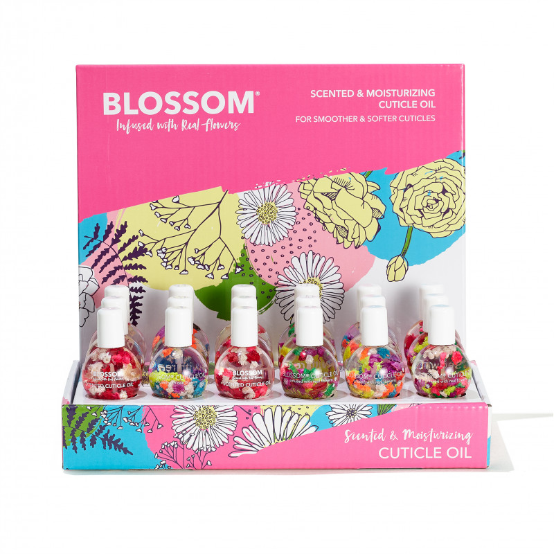 blossom fruit cuticle oil 0.5oz display 18pc