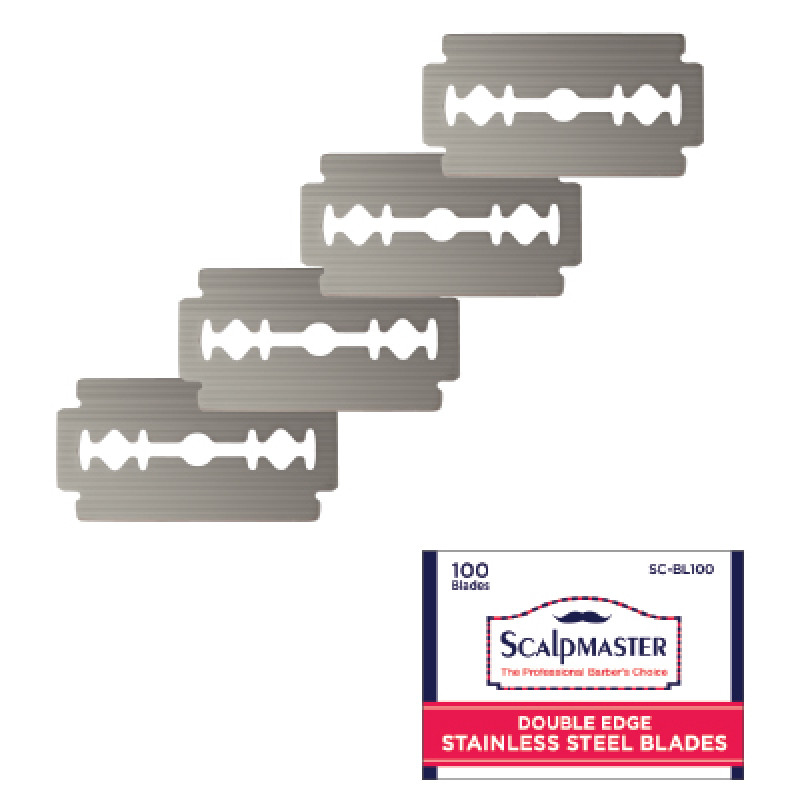 scalpmaster double-edge blades 100pk