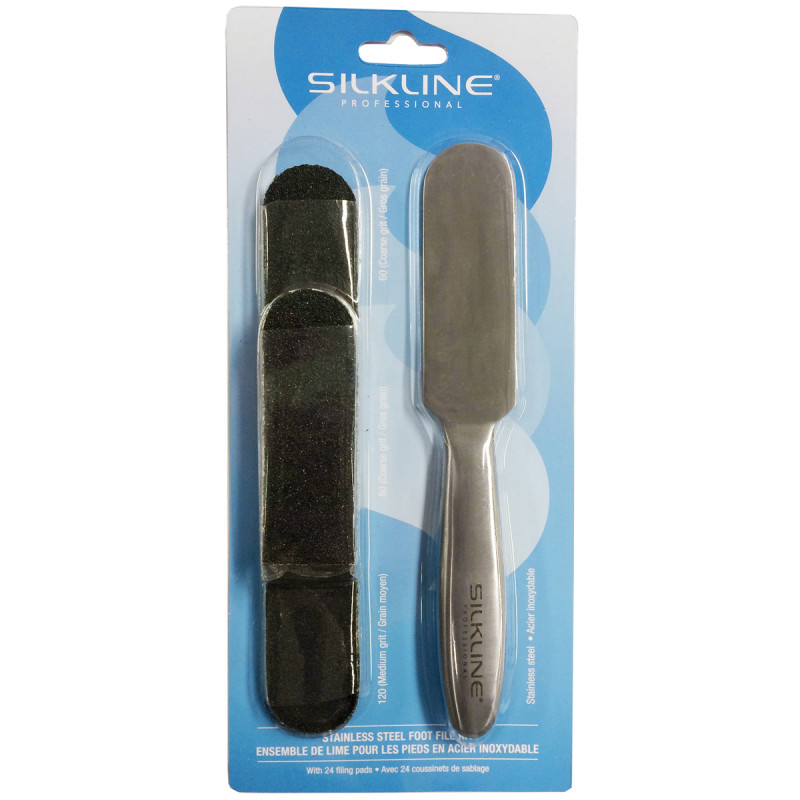 silkline stainless steel foot file kit # slssff4000kitc