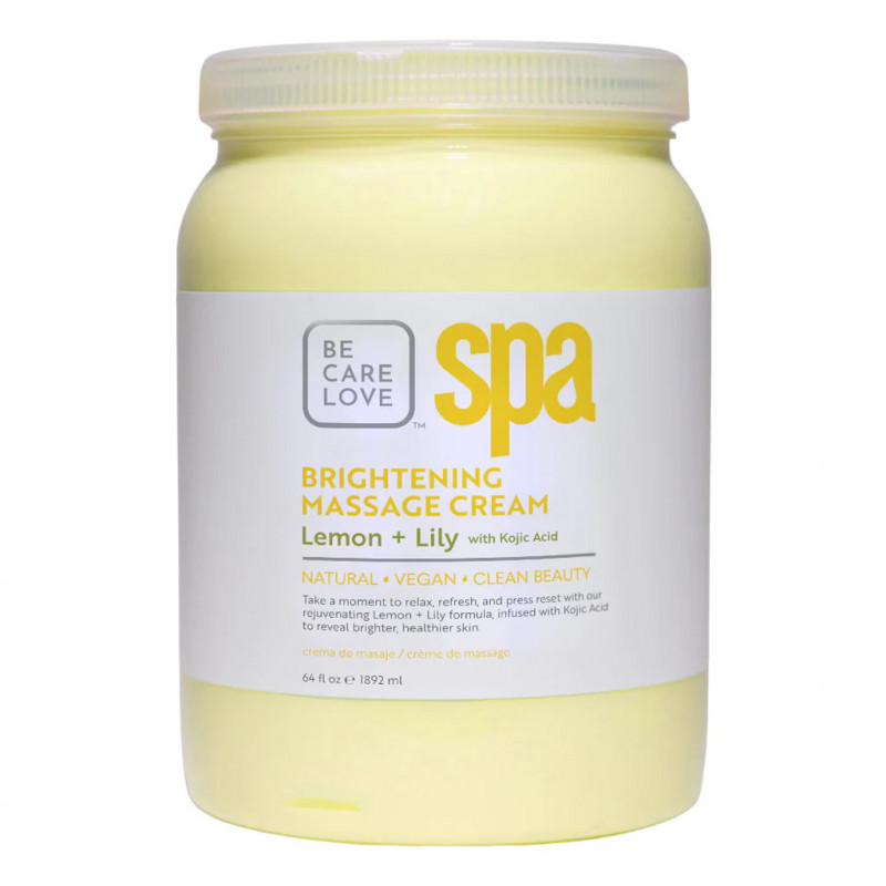bcl spa brightening lemon & lily massage cream 64oz 