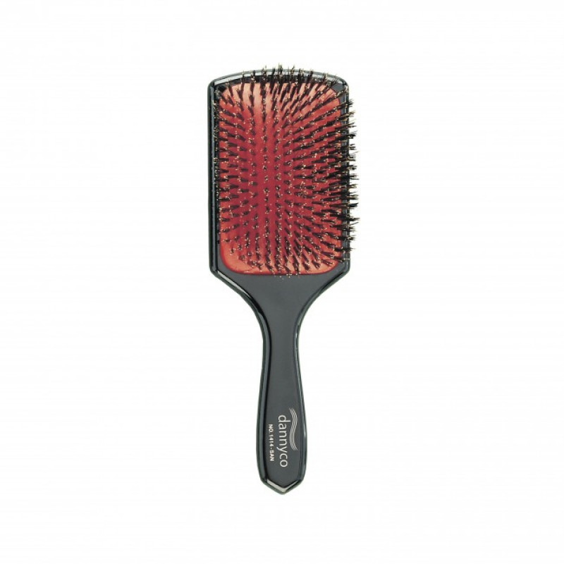 dannyco large cushion boar bristle paddle brush #1414sanc